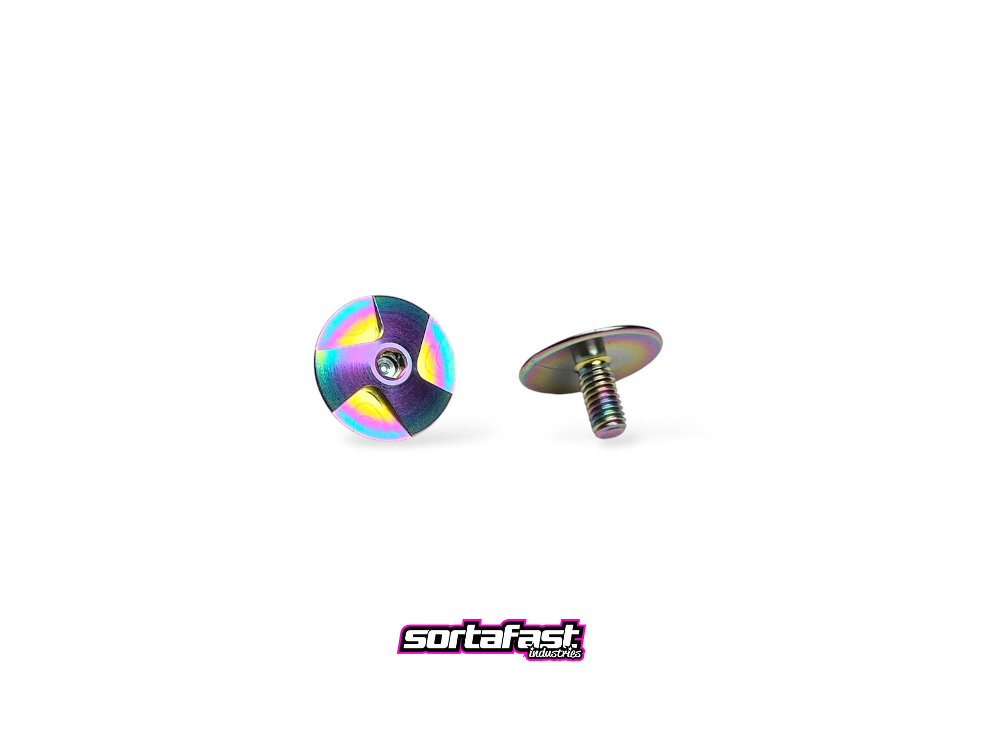 GT XL Wing screw - Oil slick titanium - 2pc