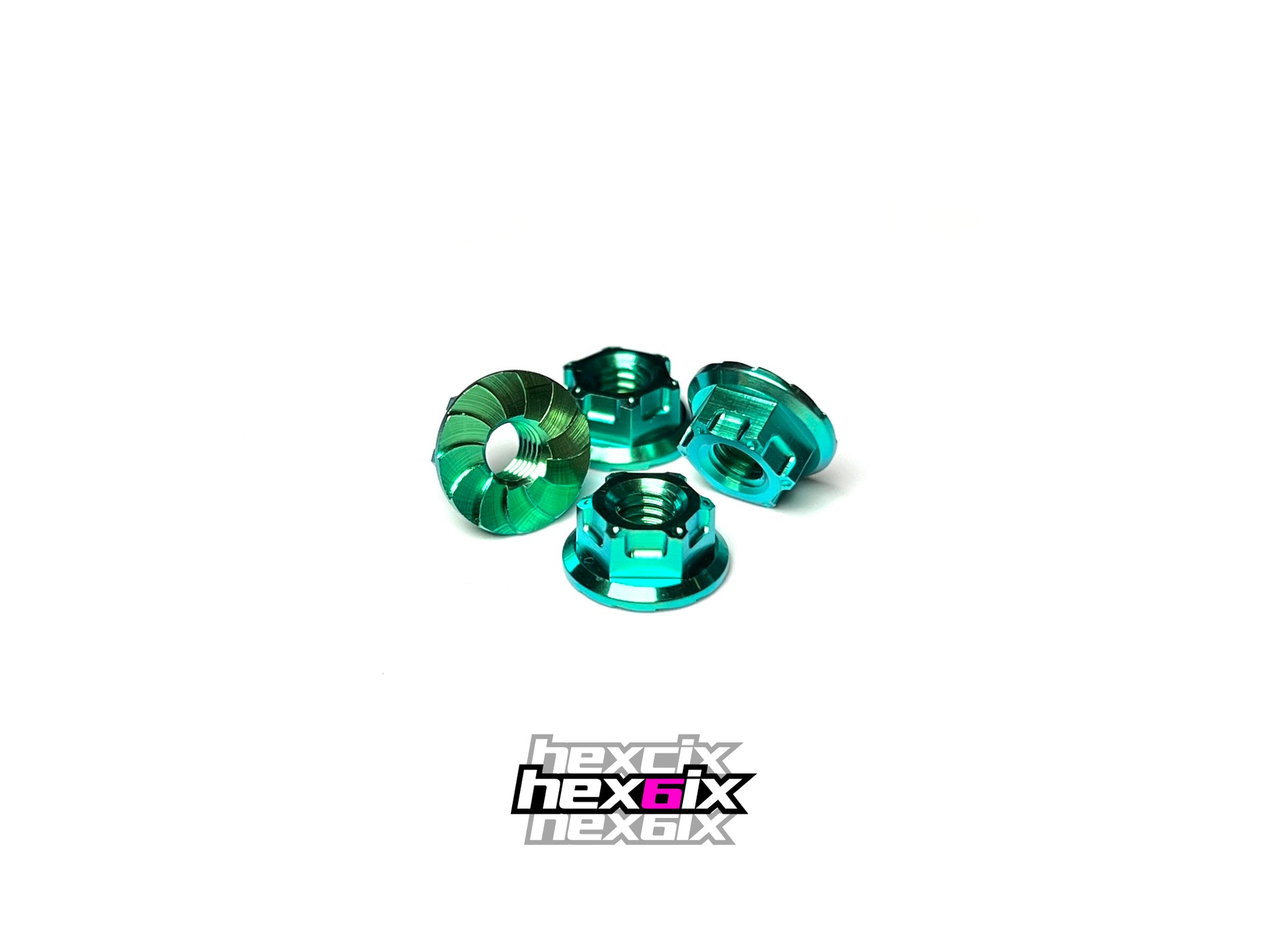 Hexcix titanium m4 nuts