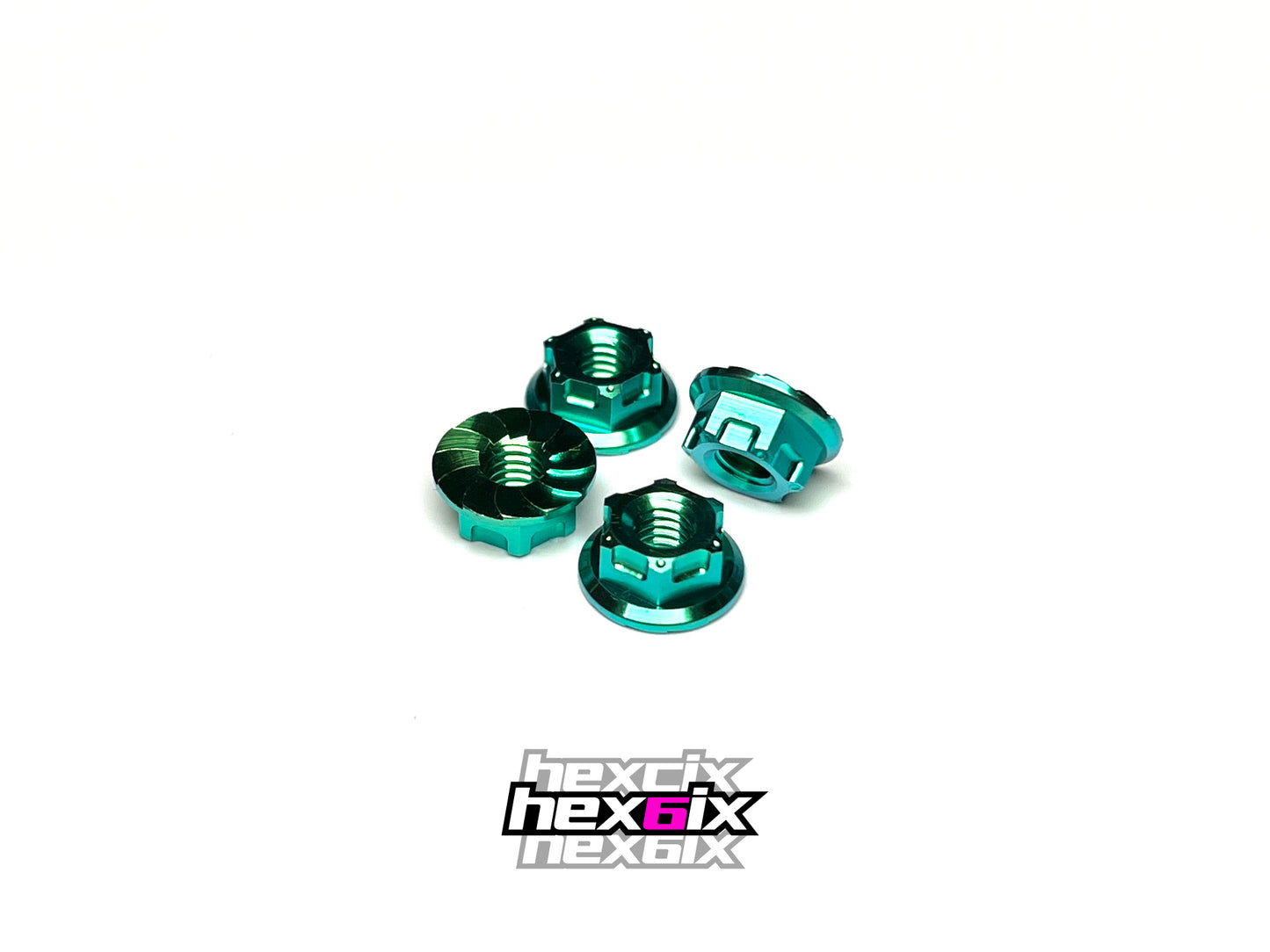 Hexcix titanium m4 nuts