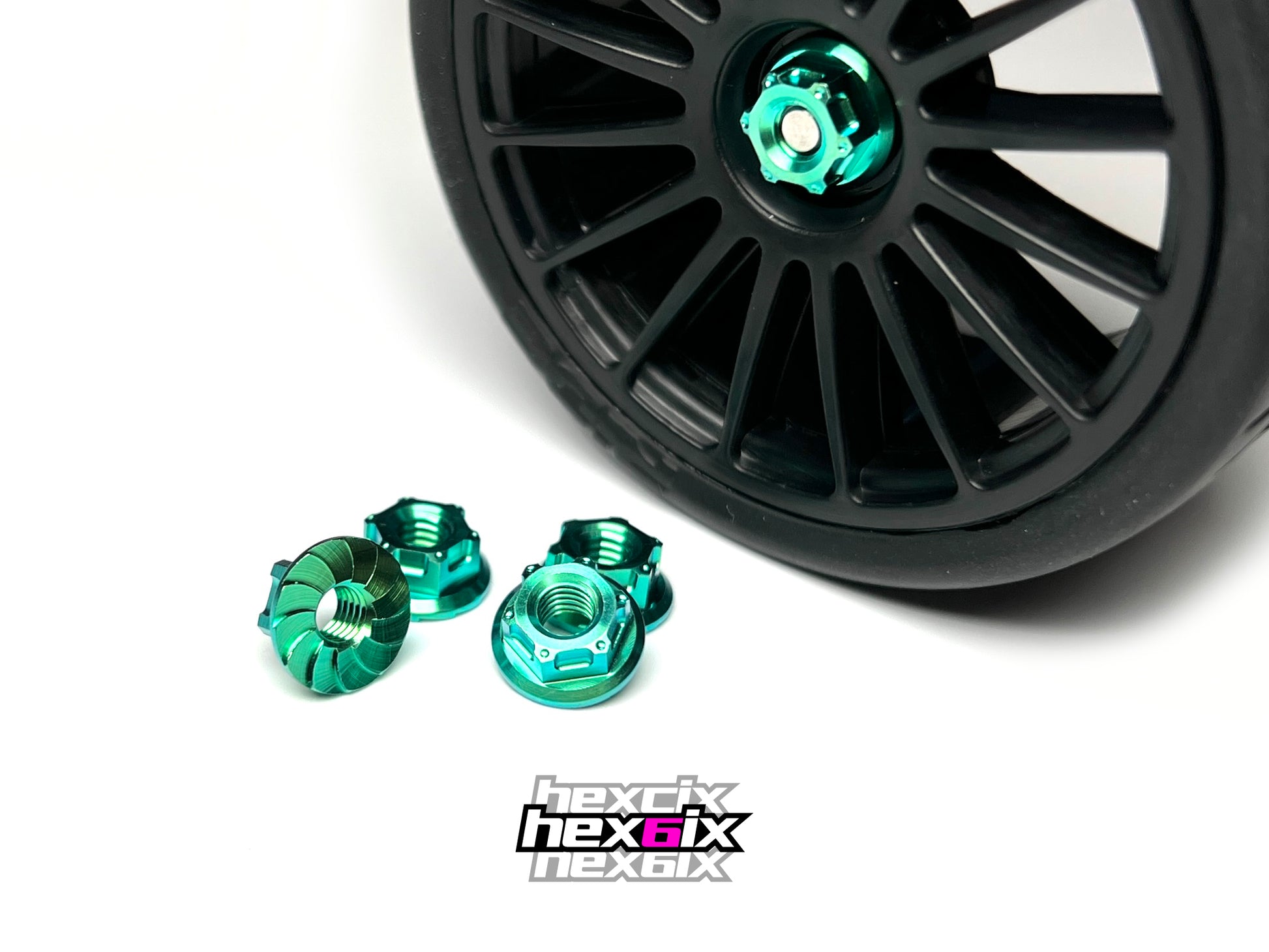 Hexcix titanium m4 nuts