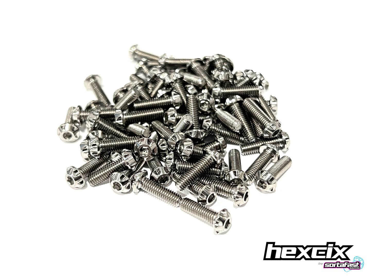 Sortafast Titanium Screws - Hexcix Button Head - 4pk (Metric)