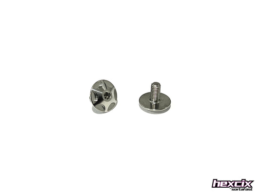 Sortafast Hexcix Titanium Screws - Wing / Steering Arms - 2pk (M3)