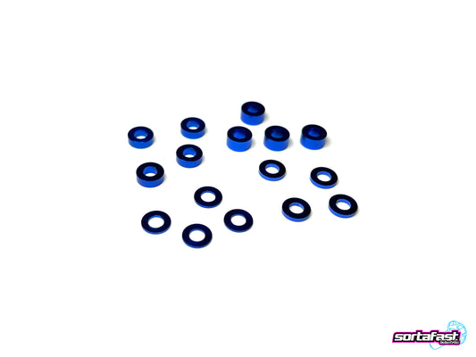 Blue 3x6 assorted shims