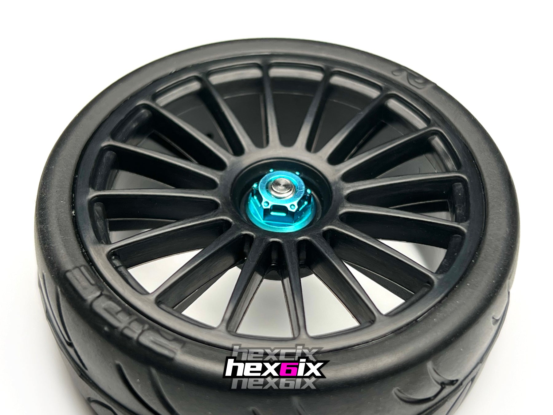 Hexcix M4 wheel nut - Turquoise 