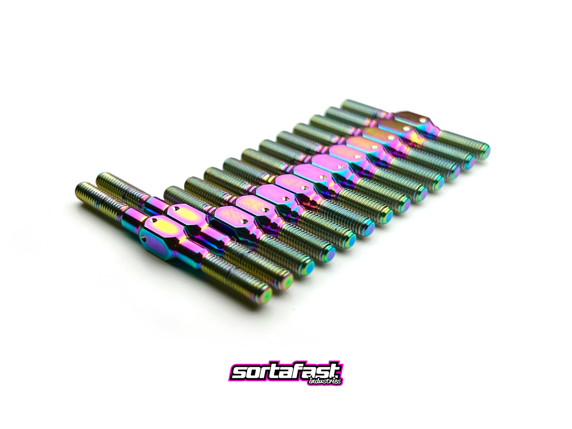 Sortafast oil slick titanium turnbuckle kit for Mugen Seiki MTC3 touring car.