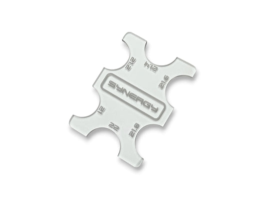 Synergy Racing 1:28 scale tire gauge for 19mm wheels