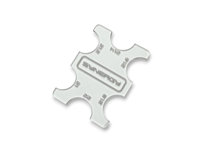 Synergy Racing 1:28 scale tire gauge for 19mm wheels