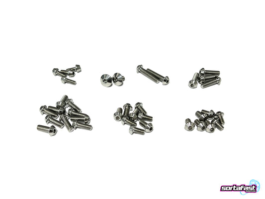 Sortafast Titanium Topside Screw Kit - CRC MetriCKs - Button Head