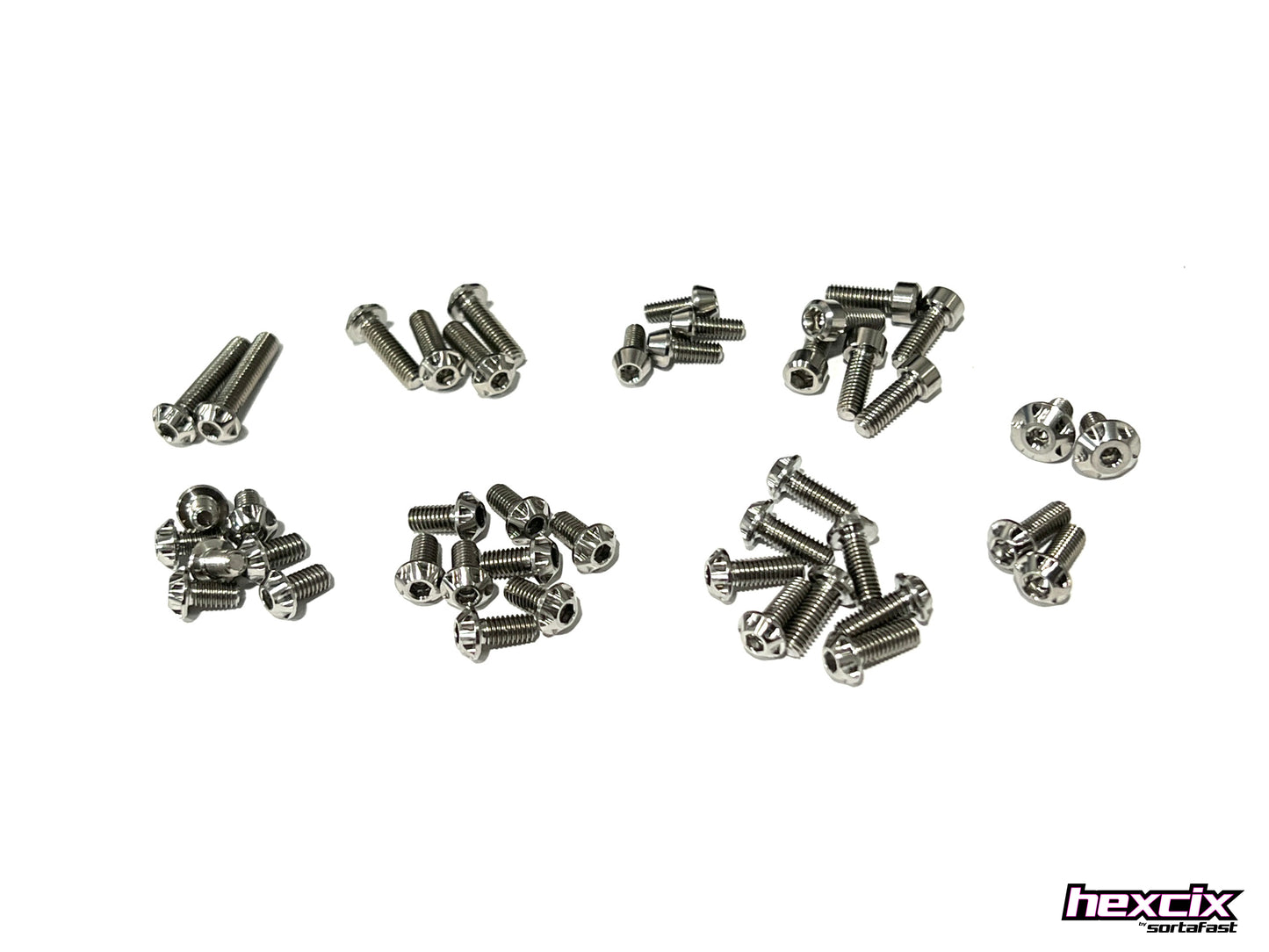 Sortafast Titanium Topside Screw Kit - CRC MetriCKs - Hexcix Edition