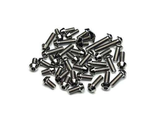 Sortafast Titanium Topside Screw Kit – CRC MetriCKs (37pc), precision-machined Grade 5 titanium screws on white background.