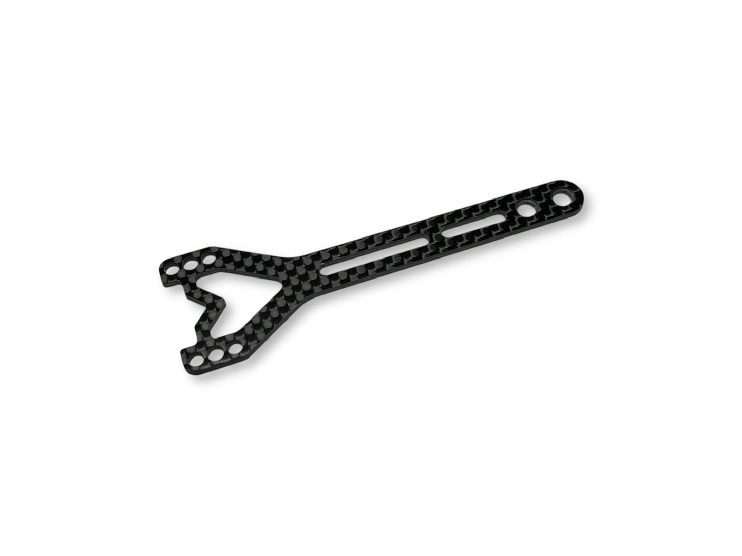 Synergy Racing XRAY X4 ’26 Rear Top Deck – Hard V-Brace 1.5mm or 2.0mm carbon fiber design for XRAY X4 ’26 rear position, tunable center brace, made in the USA.