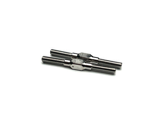 Sortafast Titanium Turnbuckle Kit for eXcelerate Prodigy 12, WGTR, and F1 – precision-machined Grade 5 titanium turnbuckles with 4mm wrench flats and machined dimples for easy identification.