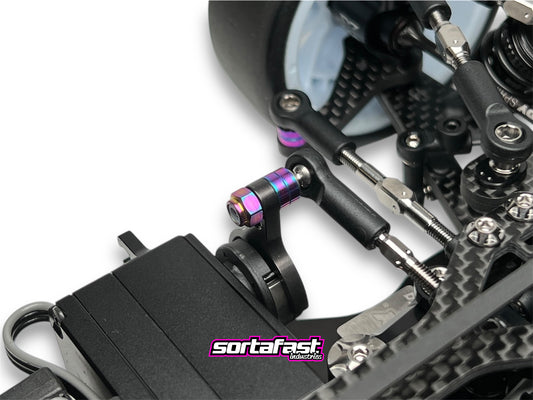 Sortafast M3 titanium shims – Grade 5 CNC machined precision spacers for repeatable geometry, accurate setup tuning, and race-ready durability in oil slick finish.
