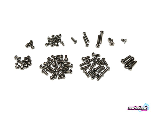 Sortafast Titanium Topside Screw Kit - RC Maker SP1 - Button Head