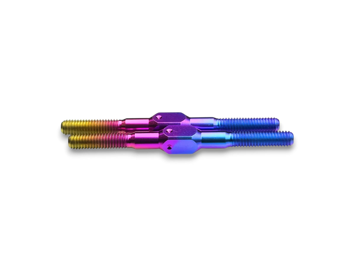 Sortafast 3x39mm titanium turnbuckle - Hyper Berry finish - Used on platforms liek the Awesomatix a12, XRAY x12 and many popular touring car platforms