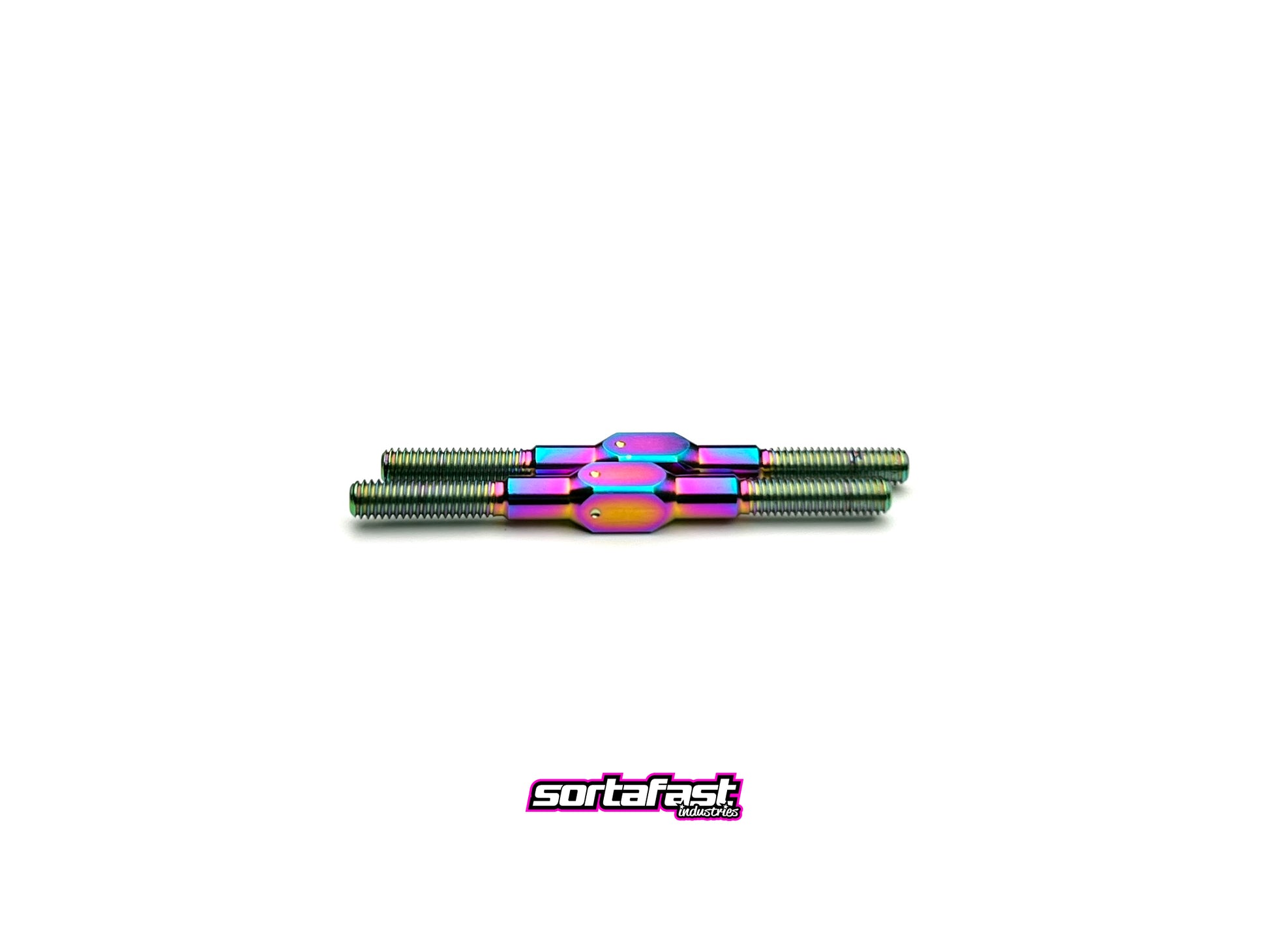 Sortafast 3x39mm titanium turnbuckles – oil slick finish – 2-piece set