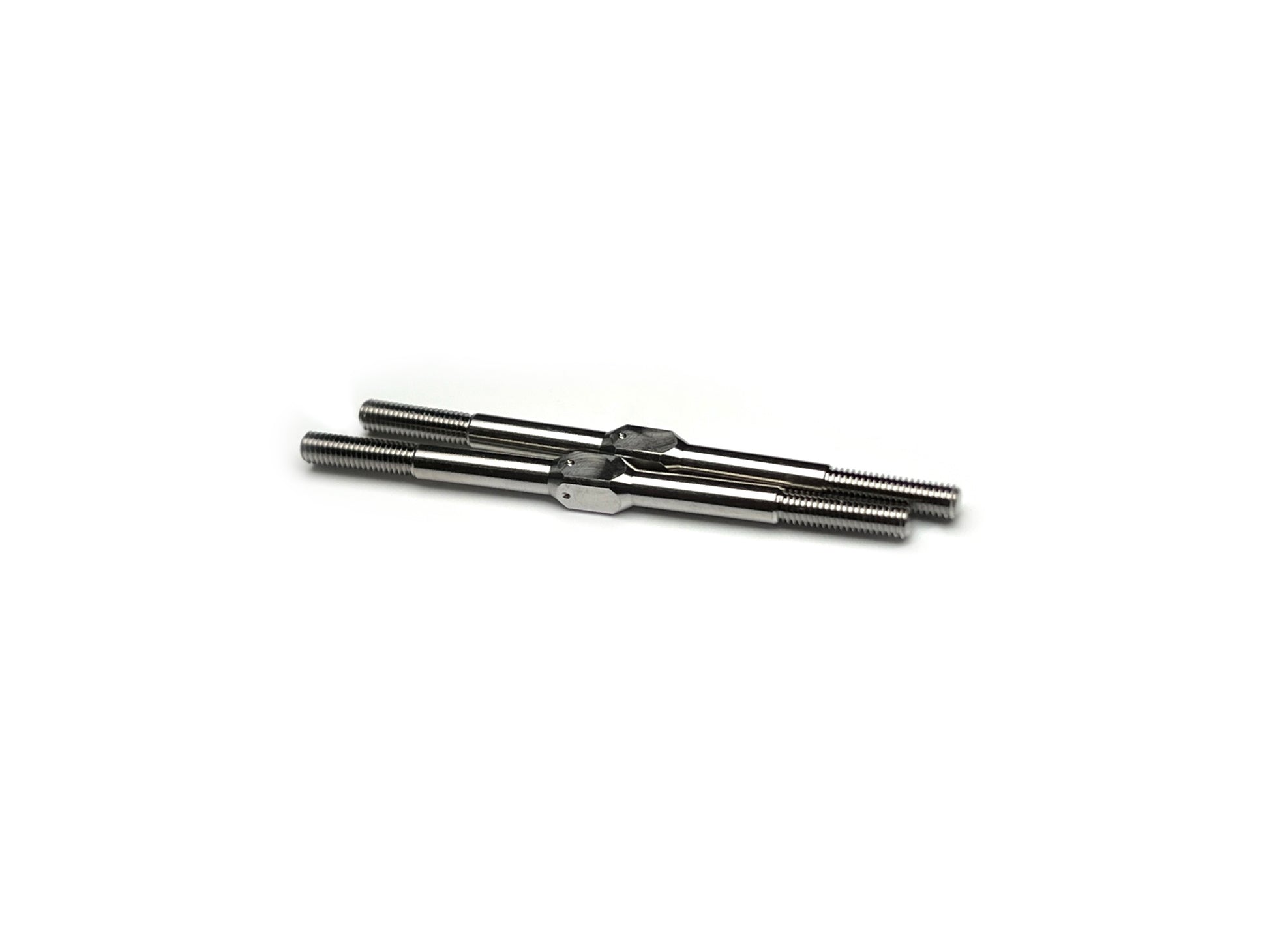 Sortafast 3x55mm titanium turnbuckles – 2-piece set, precision machined from Grade 5 titanium, shown on white background.