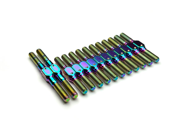 Sortafast oil slick titanium turnbuckle kit for Mugen Seiki MTC3 touring car.