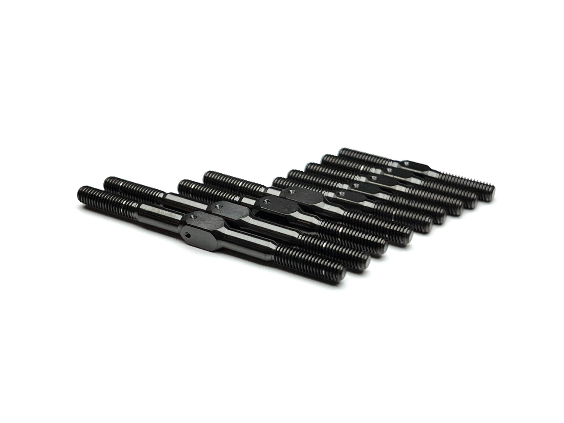 Sortafast stealth black titanium turnbuckle kit for Team Associated TC8 touring car.