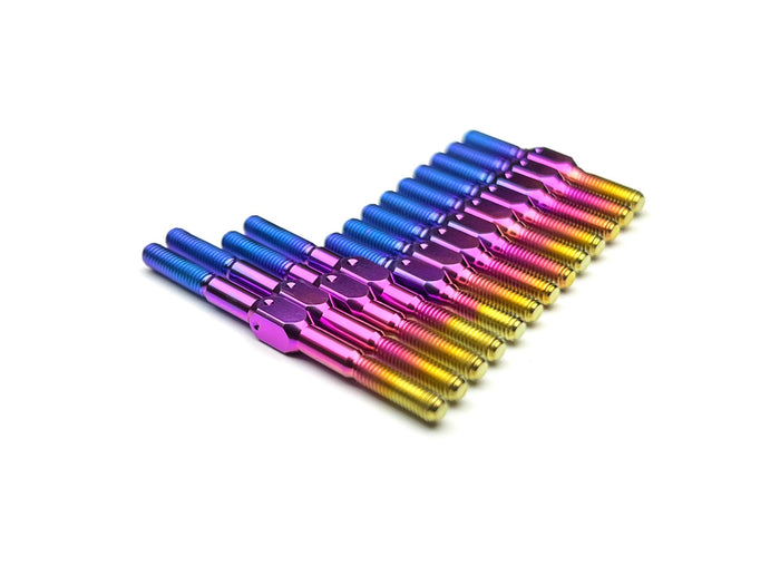 Sortafast titanium turnbuckle kit for the Awesomatix A800 / A800R / A800RR - show in Hyper Berry anodize