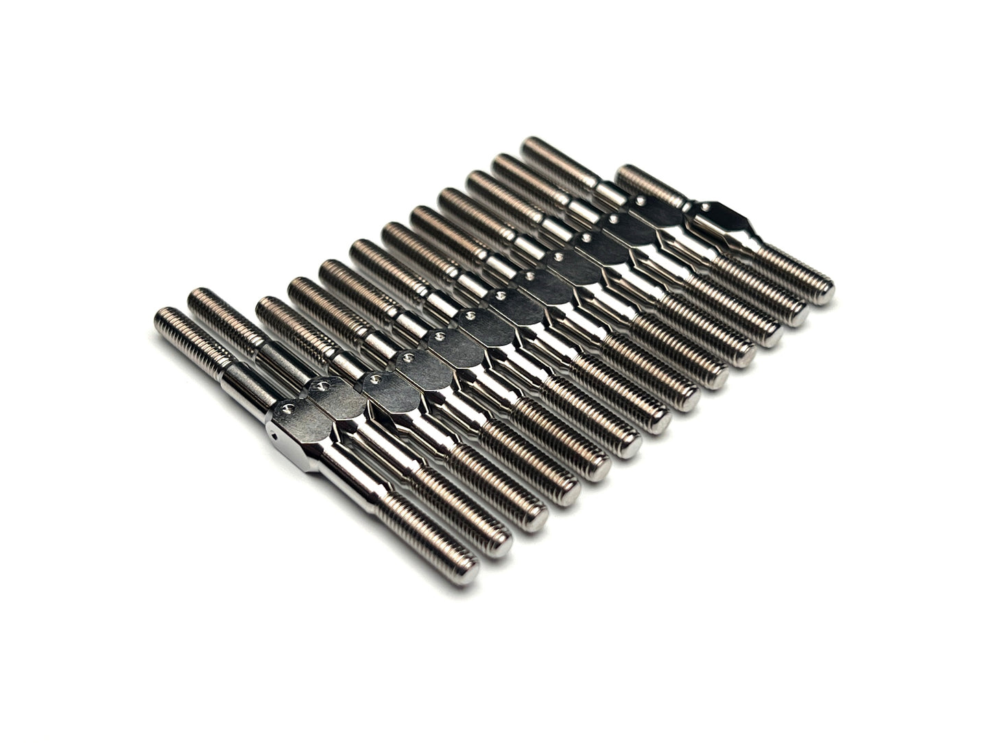 Sortafast titanium long link turnbuckle kit for Awesomatix A800 touring car (13pc)