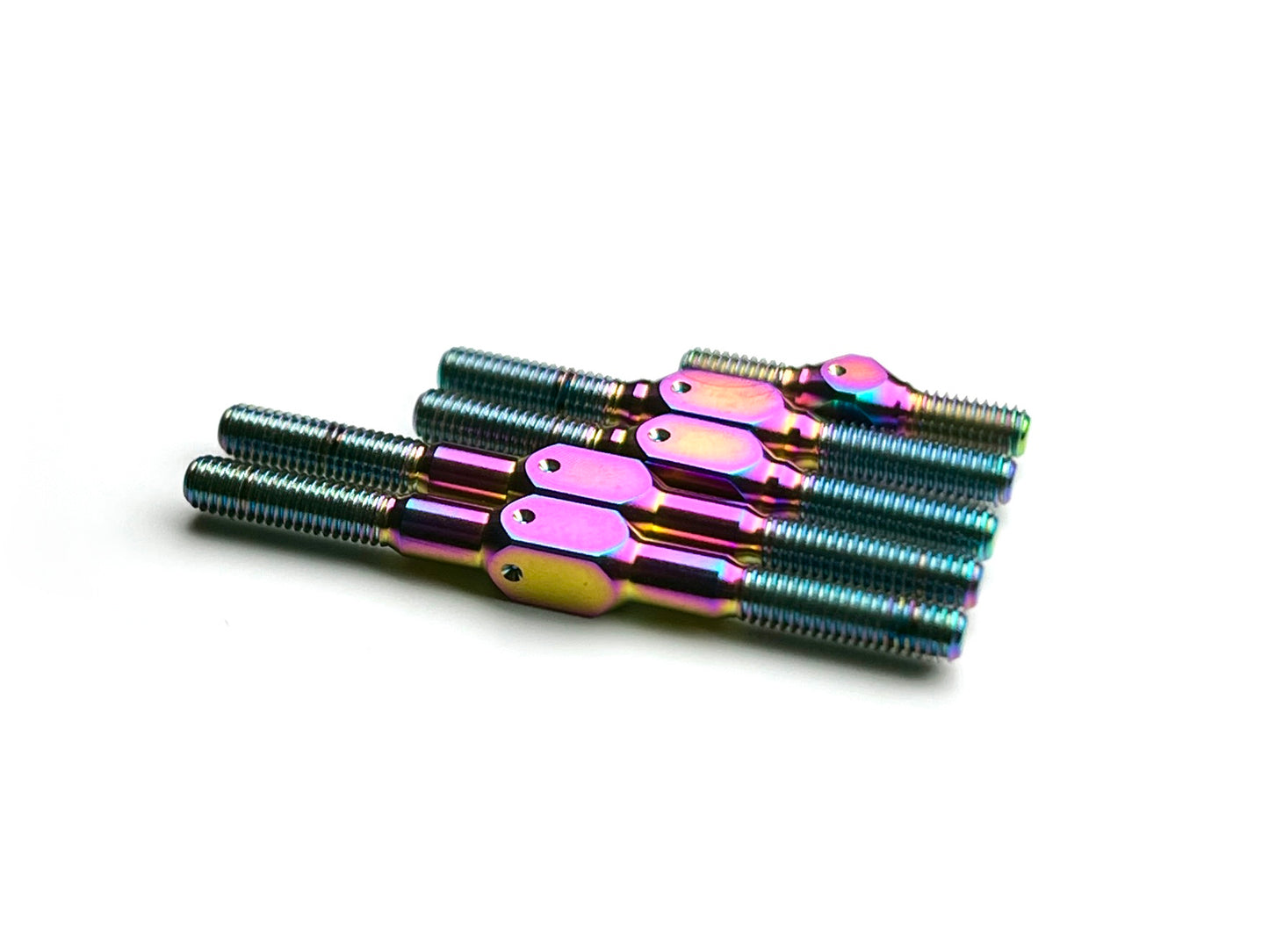 Sortafast titanium turnbuckle set - 5pc for Destinty DTY-10 Touring car - Oil Slick PVD finish