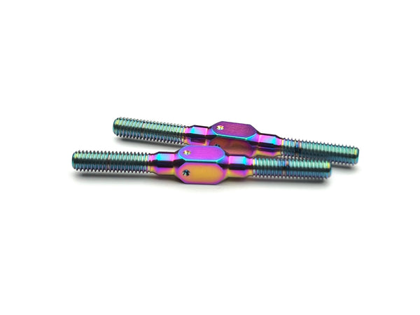 Sortafast Oil Slick titanium turnbuckle kit for eXcelerate Prodigy 12, WGTR, and F1 RC cars