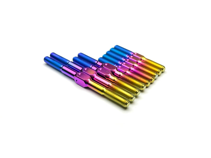 Sortafast titanium turnbuckle kit for the Team Associated TC8 - Shown in hyper berry finish
