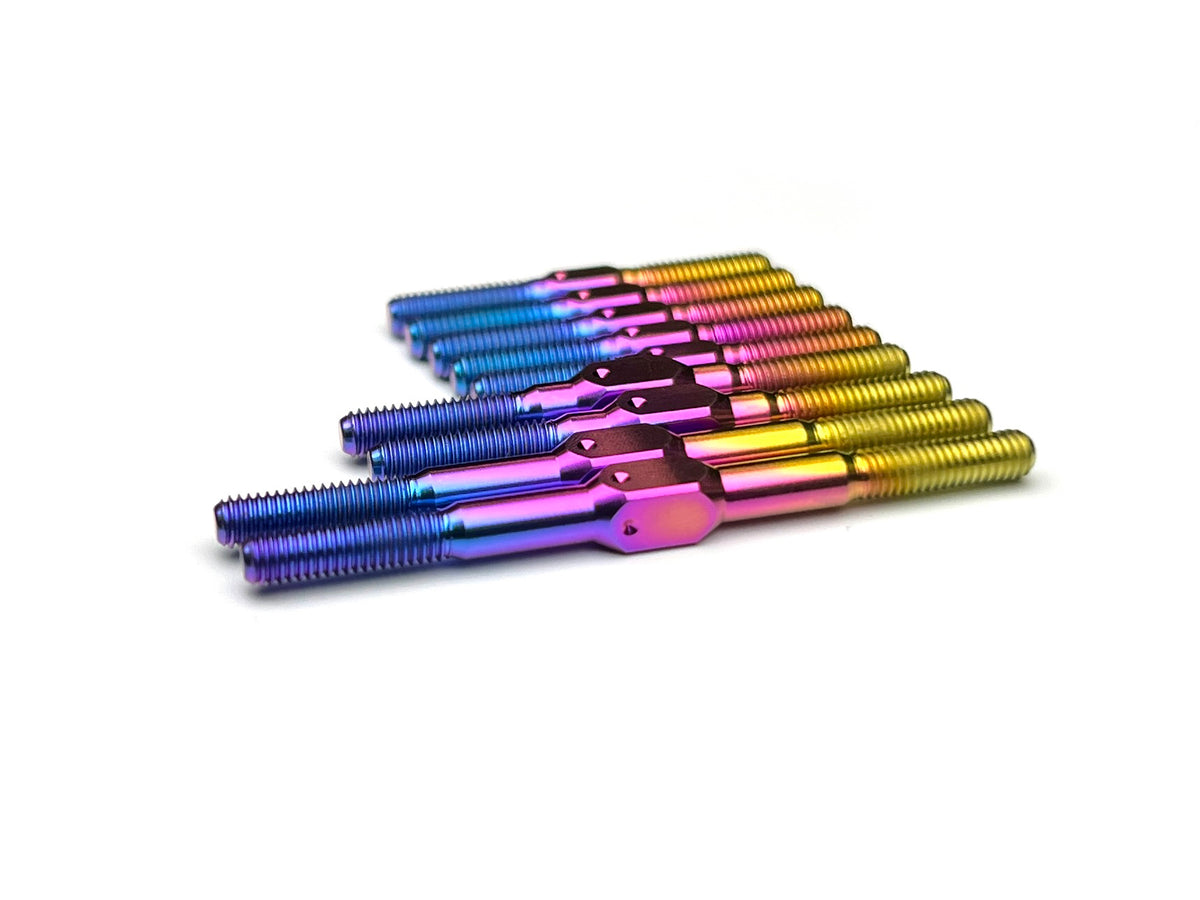 Sortafast titanium turnbuckle kit for the Team Associated TC8 - Shown in hyper berry finish