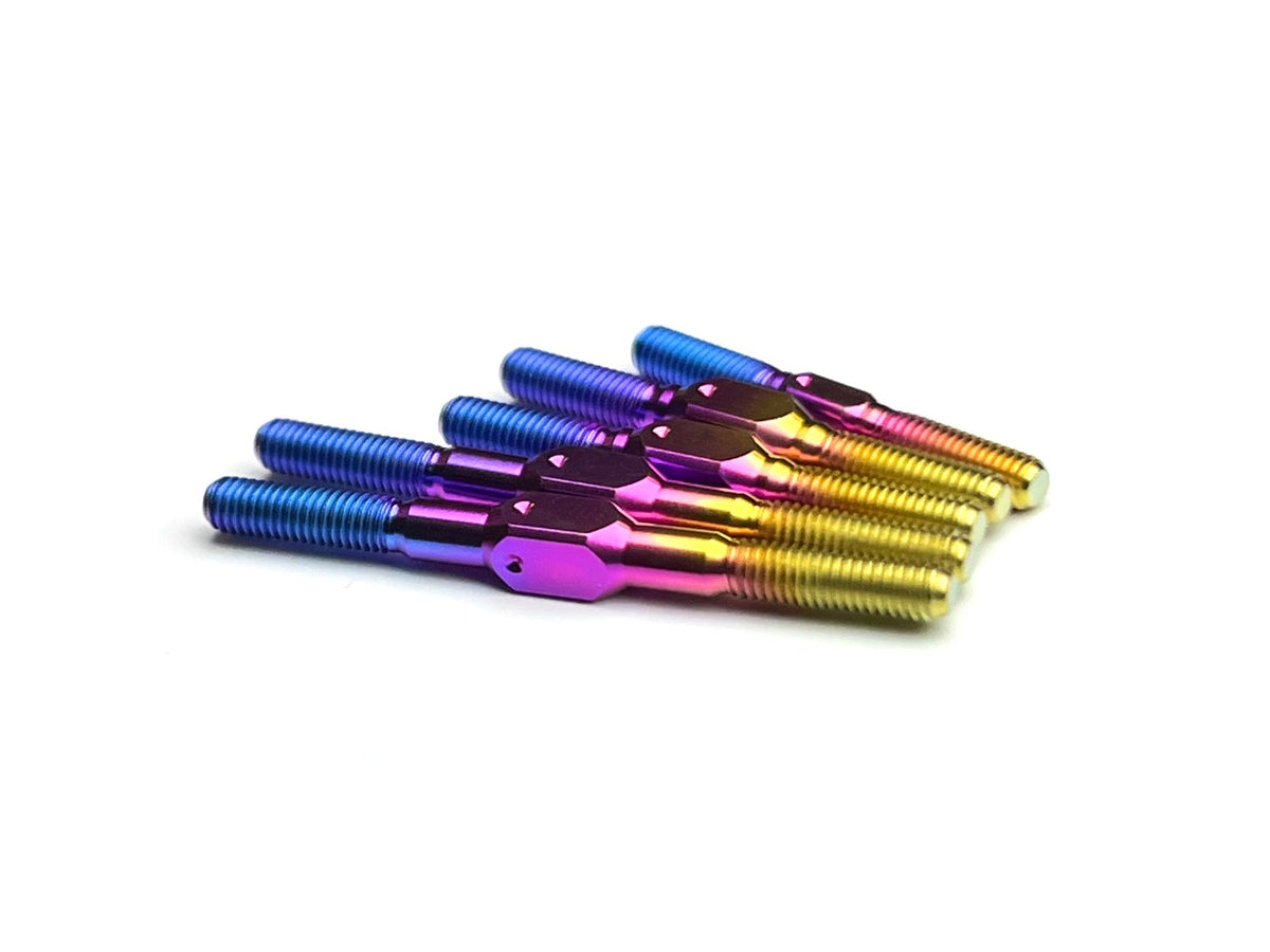Sortafast titanium turnbuckle kit for XRAY X4 - Hyper Berry finish - 5pc for Xray RC touring car
