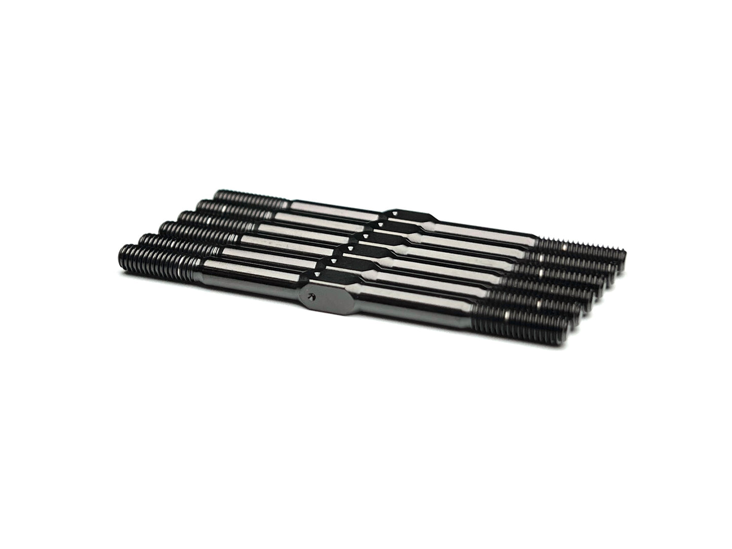 6pc Sortafast Black titanium turnbuckle set for the XRAY XB2 buggy