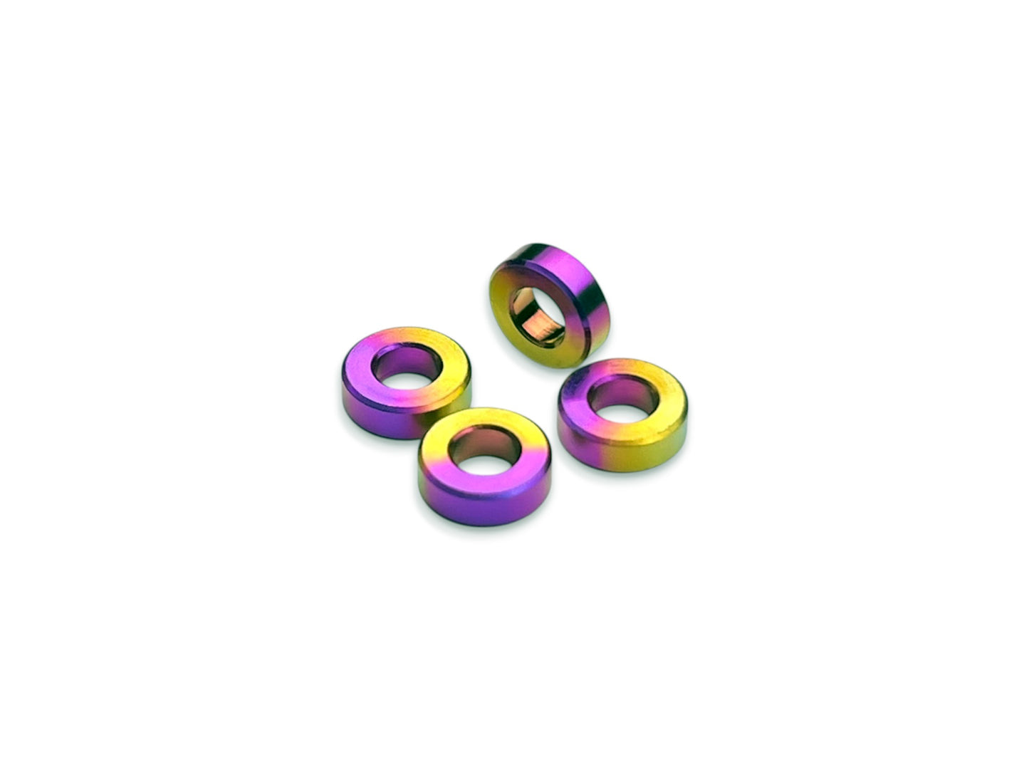 Sortafast Titanium Shims – M3 (4pk,Hyper Berry Finish)