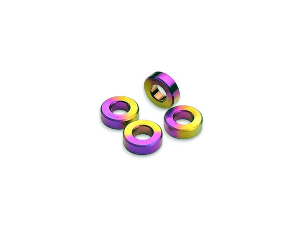 Sortafast Titanium Shims – M3 (4pk,Hyper Berry Finish)