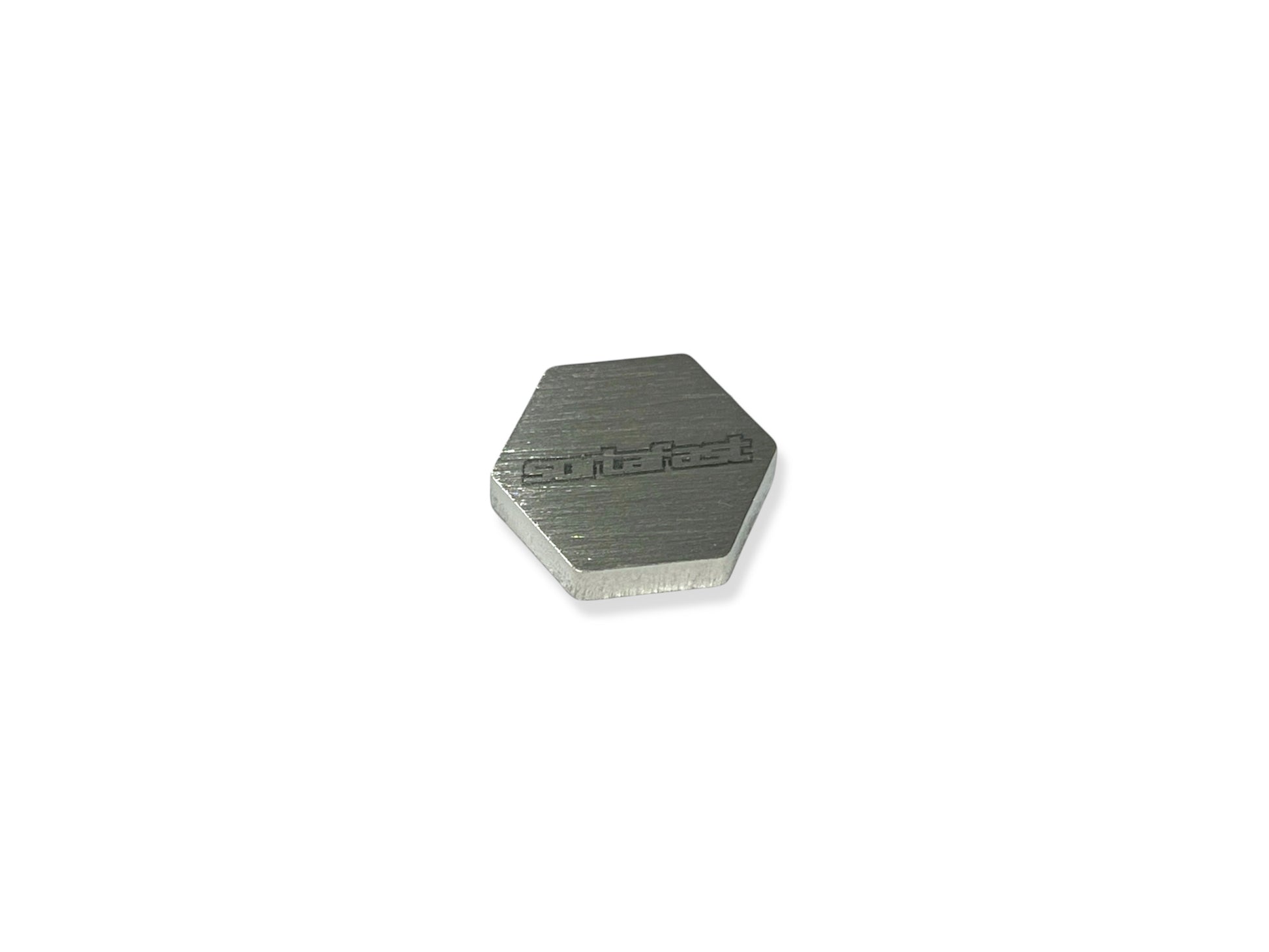 Sortafast Stainless Steel Chassis Weight – 4.5g precision-cut 3mm stainless steel weight for RC car balance and tuning. Shown on a white background.