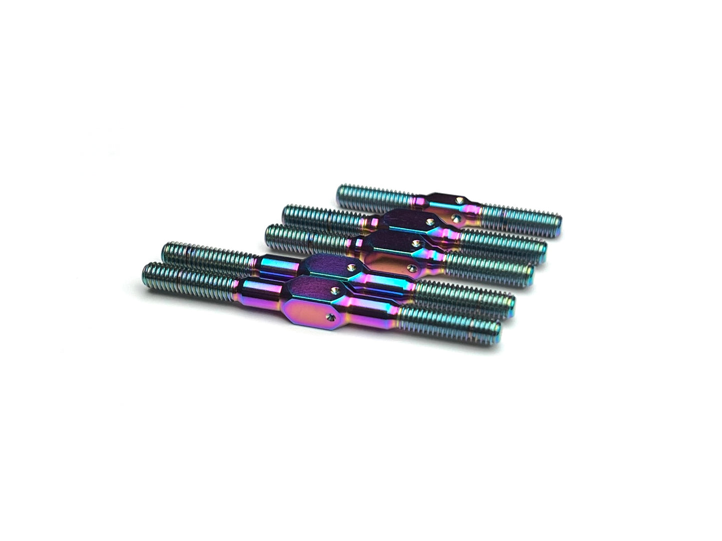 Sortafast oil slick titanium turnbuckle kit for XRAY X4 and X4F touring cars.