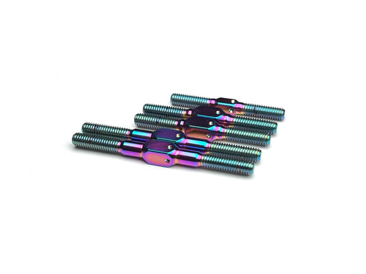 Sortafast oil slick titanium turnbuckle kit for XRAY X4 and X4F touring cars.