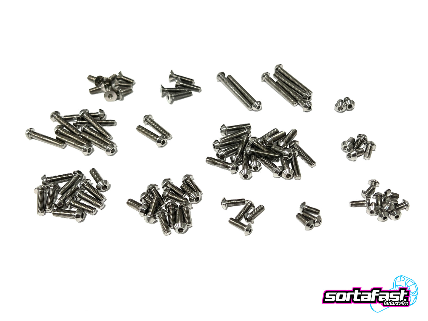 Sortafast Titanium Topside Screw Kit - XRAY XB2 '24 - Button Head