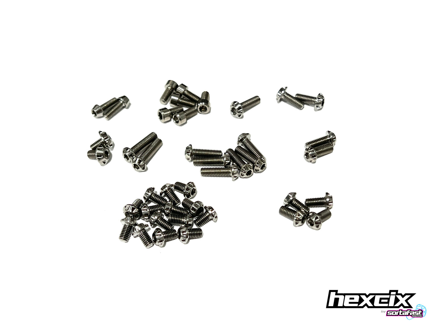 Sortafast Titanium Screw Kit - Awesomatix A12 Topside - Hexcix Edition