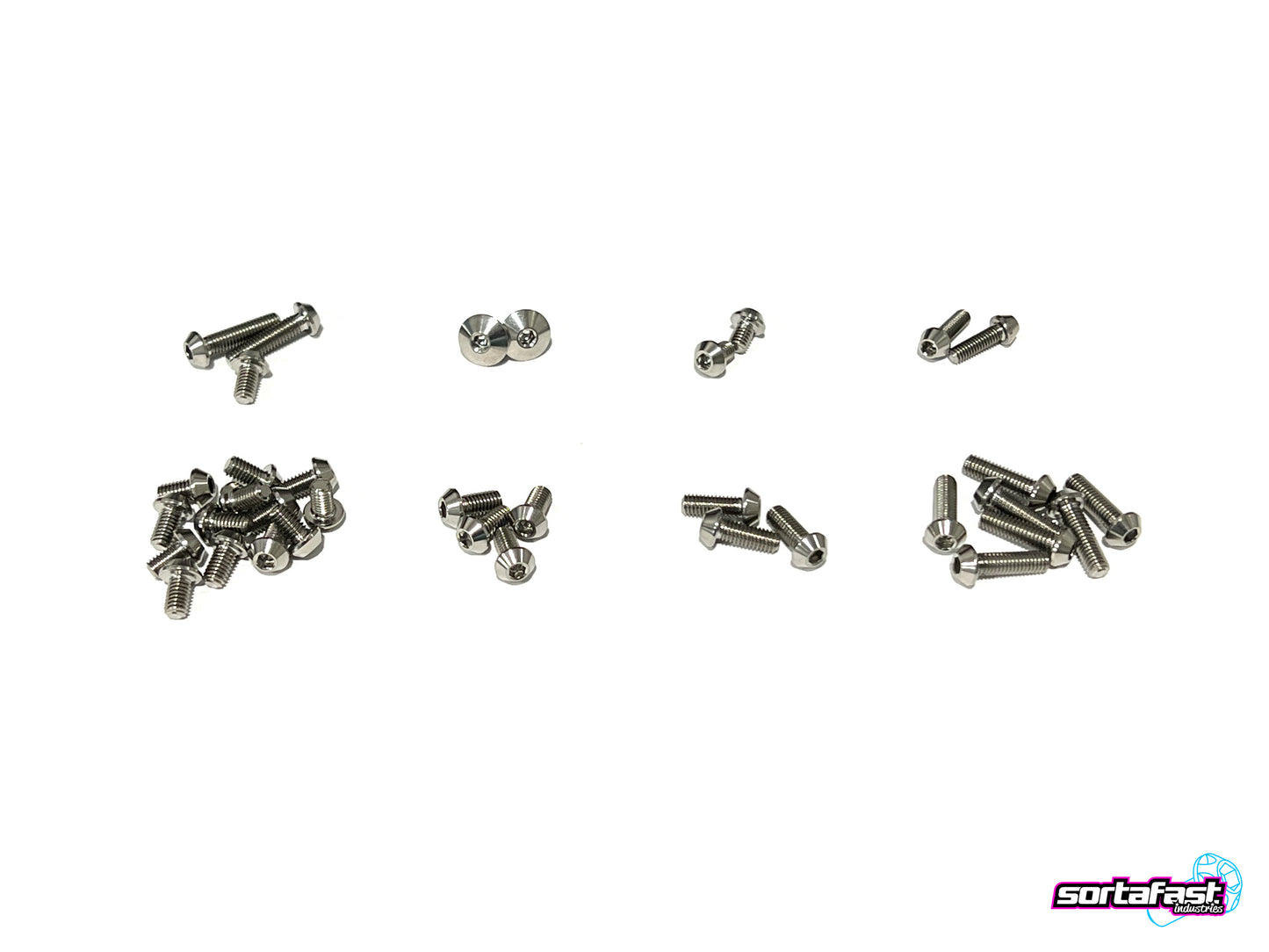 Sortafast Titanium Topside Screw Kit - Awesomatix A12WC - Button Head