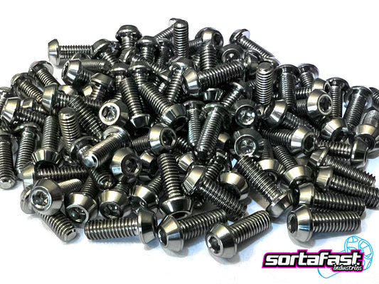 Sortafast Titanium Screws - Button Head - 4pk (Metric)