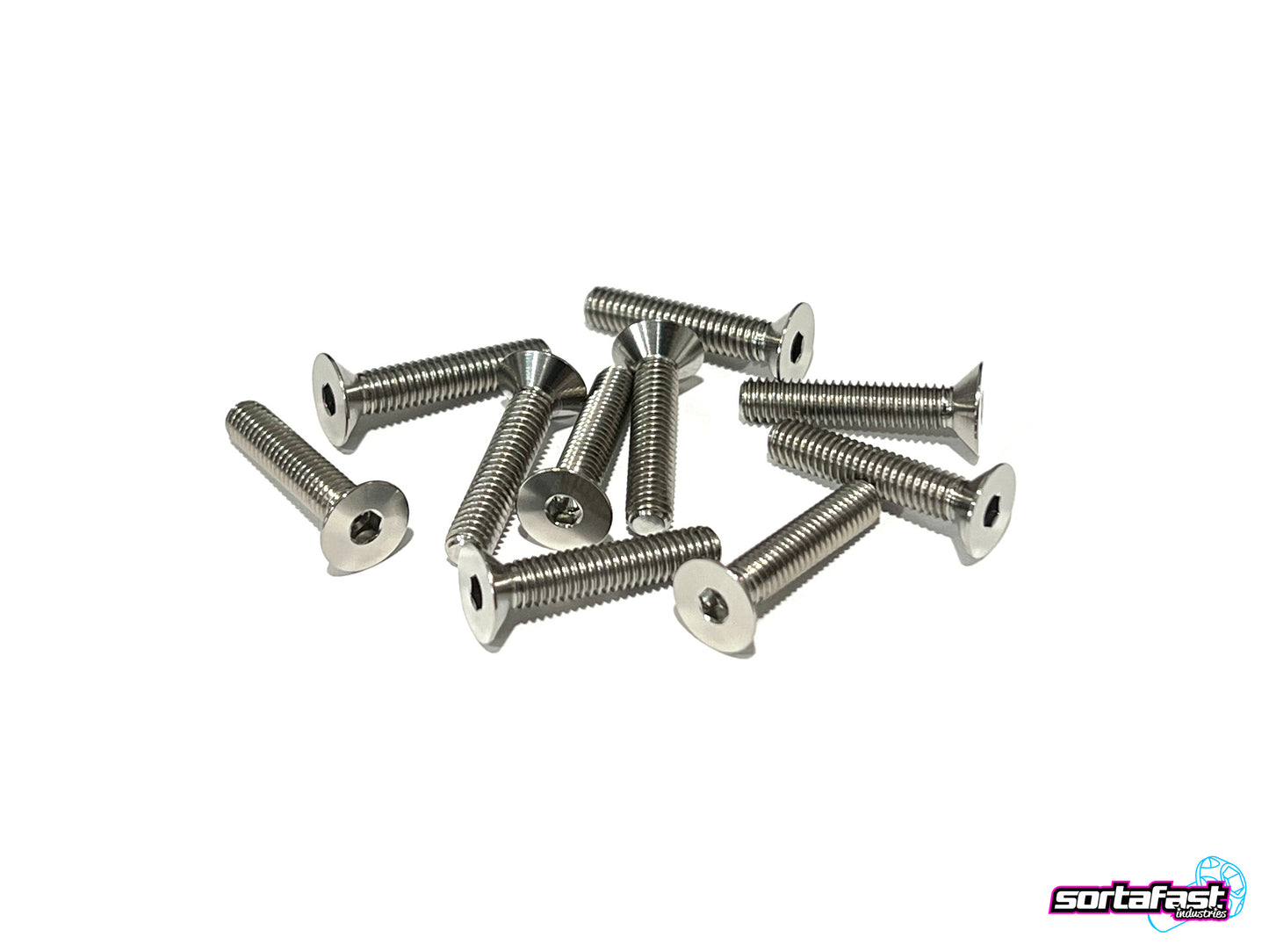 Sortafast Titanium Screws - Countersunk Head - 10pk (M3)