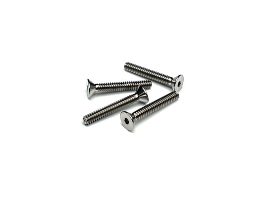 Sortafast 4-40 titanium countersunk screws – 4 piece set, precision Grade 5 RC hardware