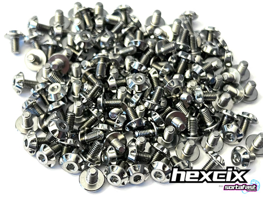 Sortafast Hexcix Titanium Screws - King Head - 2pk (Metric)