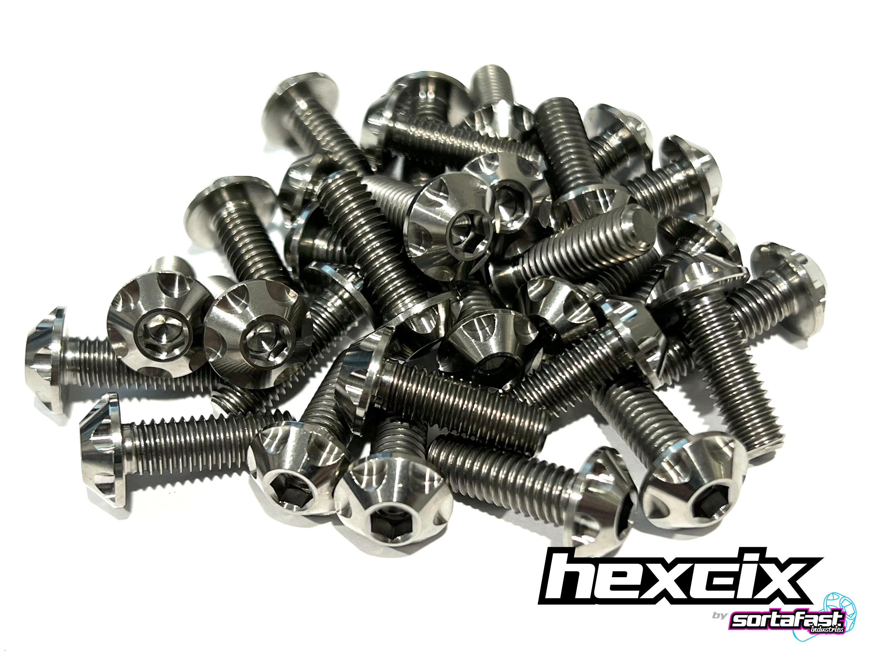 Sortafast Hexcix Titanium License Plate Bolts 2pk Sortafast Industries sortafast-hexcix-titanium-license-plate-bolts-2pk-sortafast-industries