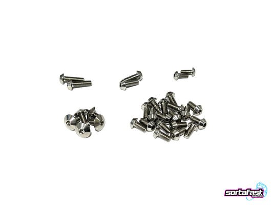 Sortafast Titanium Topside Screw Kit - eXcelerate Prodigy 12th - Button Head