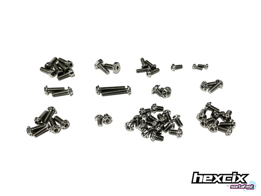 Sortafast Titanium Screw Kit - XRAY X12 '24 Topside - Hexcix Edition